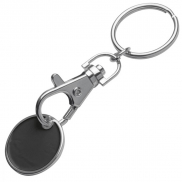 Brelok metalowy z żetonem ARRAS - czarny