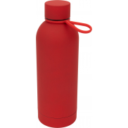 Butelka stalowa soft touch OSTRAVA 800 ml - czerwony