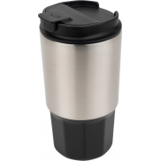 Kubek termiczny stalowy z recyklingu SAINT - JEROME MoLu 500 ml - czarny