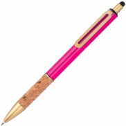 Długopis metalowy touch pen CAPRI - różowy