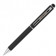 Długopis metalowy touch pen soft touch CLAUDIE Pierre Cardin - czarny