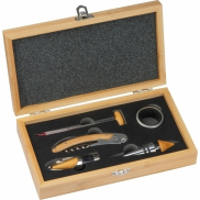 Zestaw do wina GROSSETO - brązowy