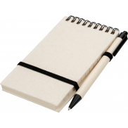 Notes A6 w linie z kartonu po mleku z długopisem AUSTIN - beżowy