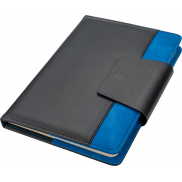 Notes A5 w linie z PU z recyklingu ASUNCION - niebieski