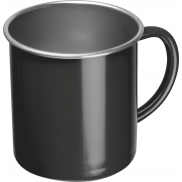 Kubek stalowy TREZZO 350 ml - czarny