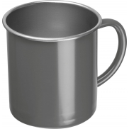 Kubek stalowy TREZZO 350 ml - ciemnoszary