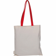 Torba bawełniana z długimi uszami, z recyklingu 140g/m2 CAMBRIDGE - czerwony