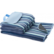 Wodoodporny koc piknikowy Riviera, biały, niebieski