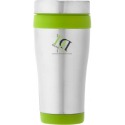 Kubek termiczny Elwood, szary, zielony