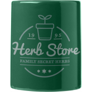 Kubek ceramiczny Santos, zielony