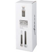 Miedziany, izolowany próżniowo bidon Thor o pojemności 480 ml, czarny