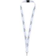 Smycz Lago z bezpiecznym zamknięciem, biały