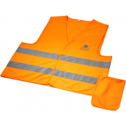 Kamizelka bezpieczeństwa Watch-out do użytku profesjonalnego w pokrowcu, pomarańczowy