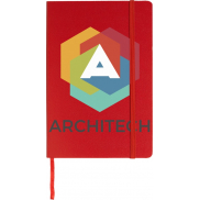 Notes biurowy A5 Classic w twardej okładce, czerwony