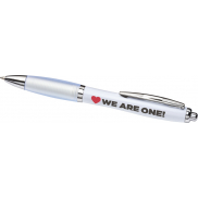 Długopis Nash czarny wkład, biały