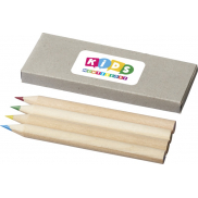 4-elementowy zestaw kredek Tullik, szary