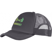 Czapka 5-panelowa Trucker, szary, czarny