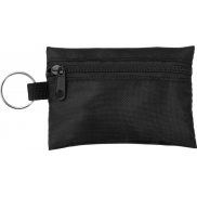 16-elementowa saszetka pierwszej pomocy Valdemar mocowana do kółka na klucze, czarny