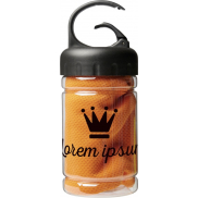 Ręcznik chłodzący Remy w pojemniku, pomarańczowy