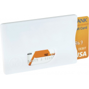 Futerał ochronny na karty kredytowe RFID, biały