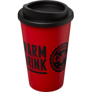 Kubek termiczny z serii Americano® o pojemności 350 ml, czerwony, czarny