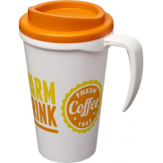 Kubek termiczny z serii Americano® Grande o pojemności 350 ml, biały, pomarańczowy