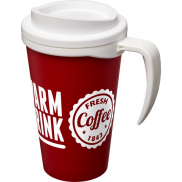 Kubek termiczny z serii Americano® Grande o pojemności 350 ml, czerwony, biały