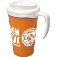 Kubek termiczny z serii Americano® Grande o pojemności 350 ml, pomarańczowy, biały