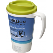 Kubek termiczny z serii Brite-Americano Grande o pojemności 350 ml, biały, zielony