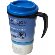 Kubek termiczny z serii Brite-Americano Grande o pojemności 350 ml, czarny, niebieski