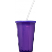 Kubek Stadium z podwójną ścianką o pojemności 350 ml, fioletowy