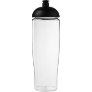 Bidon H2O Tempo® o pojemności 700 ml z wypukłym wieczkiem, biały, czarny