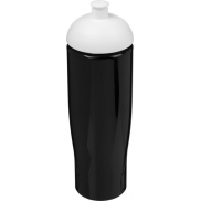 Bidon H2O Tempo® o pojemności 700 ml z wypukłym wieczkiem, czarny, biały