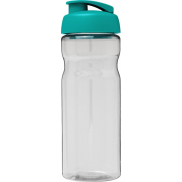 Bidon H2O Base® o pojemności 650 ml z wieczkiem zaciskowym, biały, niebieski