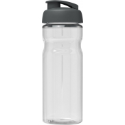 Bidon H2O Base® o pojemności 650 ml z wieczkiem zaciskowym, biały, szary