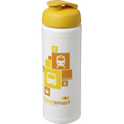 Bidon Baseline® Plus o pojemności 750 ml z wieczkiem zaciskowym, biały, żółty