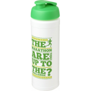 Bidon Baseline® Plus o pojemności 750 ml z wieczkiem zaciskowym i uchwytem, biały, zielony