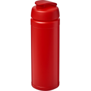 Bidon Baseline® Plus o pojemności 750 ml z wieczkiem zaciskowym i uchwytem, czerwony