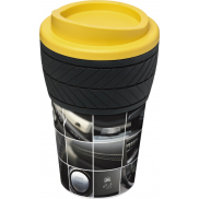 Kubek termiczny z serii Brite-Americano® tyre o pojemności 350 ml, żółty