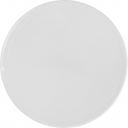 Podkładka okrągła Renzo wykonana z tworzywa sztucznego, biały