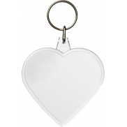 Brelok Combo w kształcie serca, biały