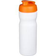 Bidon Baseline® Plus o pojemności 650 ml z otwieranym wieczkiem, biały, pomarańczowy