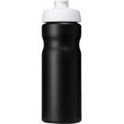 Bidon Baseline® Plus o pojemności 650 ml z otwieranym wieczkiem, czarny, biały