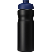 Bidon Baseline® Plus o pojemności 650 ml z otwieranym wieczkiem, czarny, niebieski