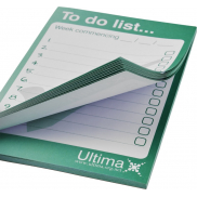 Notatnik Desk-Mate® w formacie A6, 25 stron, biały