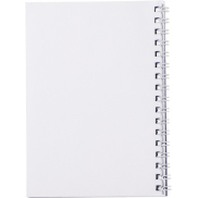 bialy z biala spirala, notatnik A6 , 50 stron, biały