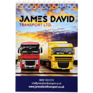 Notatnik Desk-Mate® w formacie A6 z przedziałką, 50 stron, biały