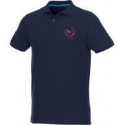 Beryl – męska koszulka polo z krótkim rękawem z bawełny organicznej i materiałów z recyklingu, 3xl, niebieski