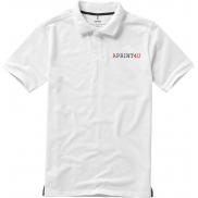 Męskie polo Calgary z krótkim rękawem, 3xl, biały