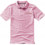Męskie polo Calgary z krótkim rękawem, xs, różowy